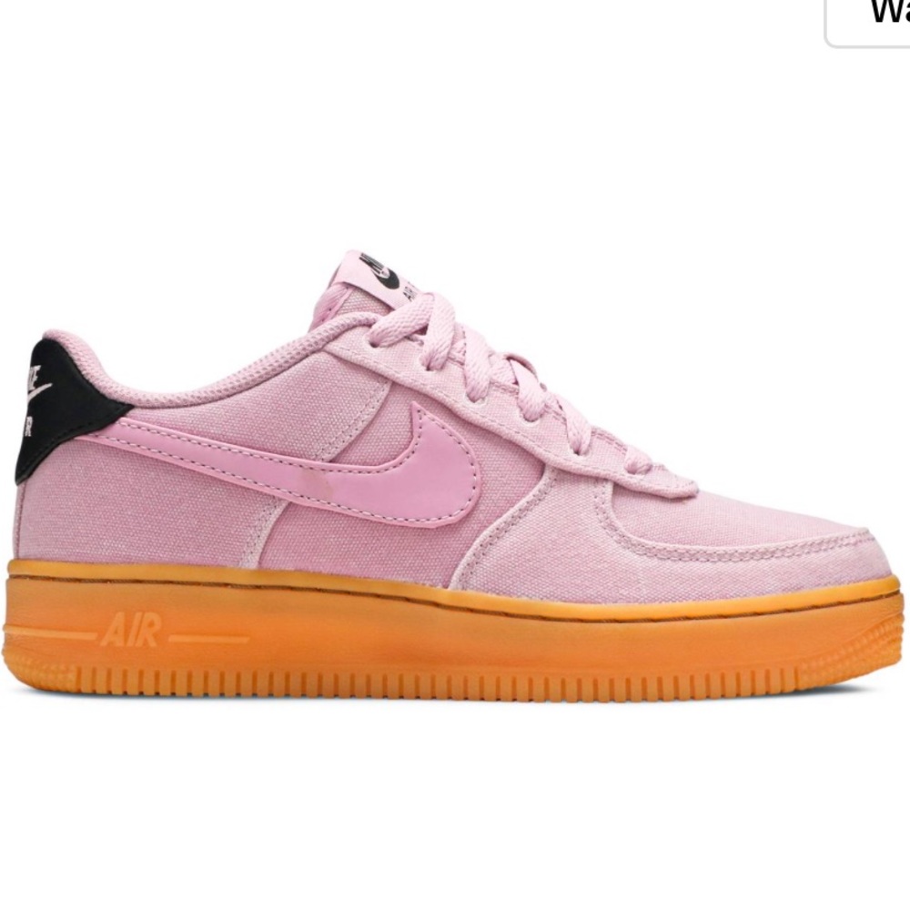 Nike Women's Pink Canvas Low-Top Sneakers with Gum Sole